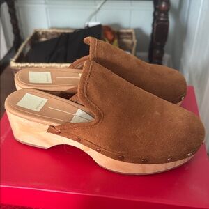 Dolce Vita Brown Suede Clogs